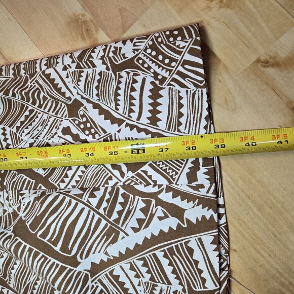 J. McLaughlin Anne Brown And White Sleeveless Midi Sheath Dress Size 14 - Picture 7 of 7